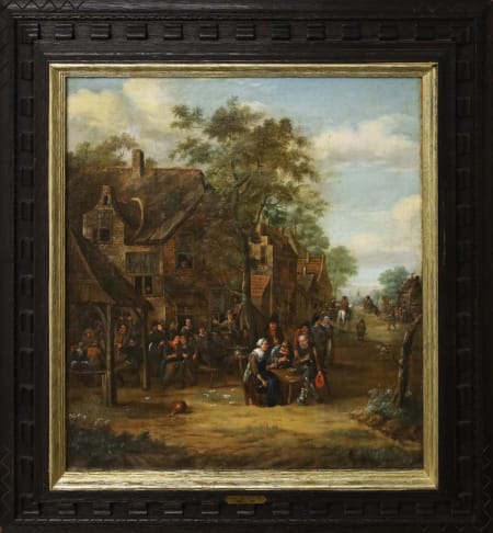 Gillis De Winter — Villaggio con festa paesana